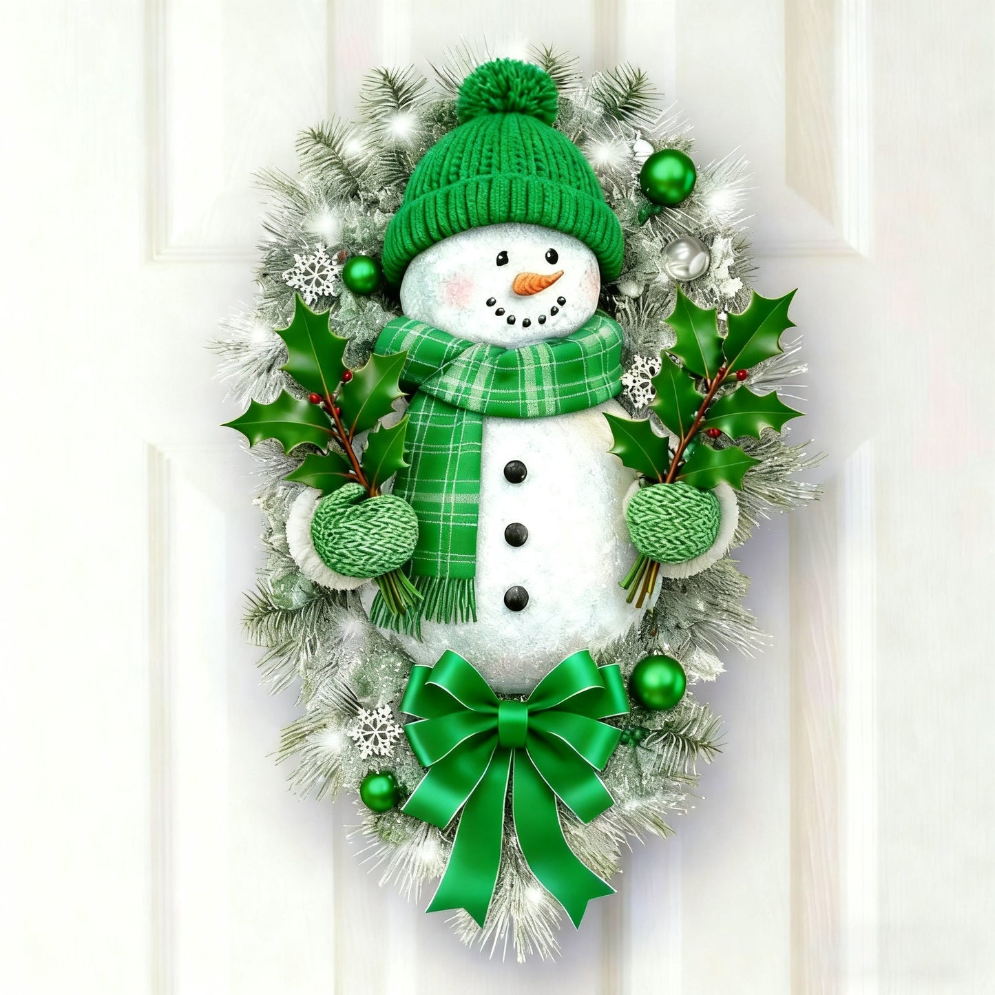 🔥BUY 1 GET 1 FREE🔥🎁"A WARM WINTER WELCOME" SNOWMAN 🌲Sticker⛄
