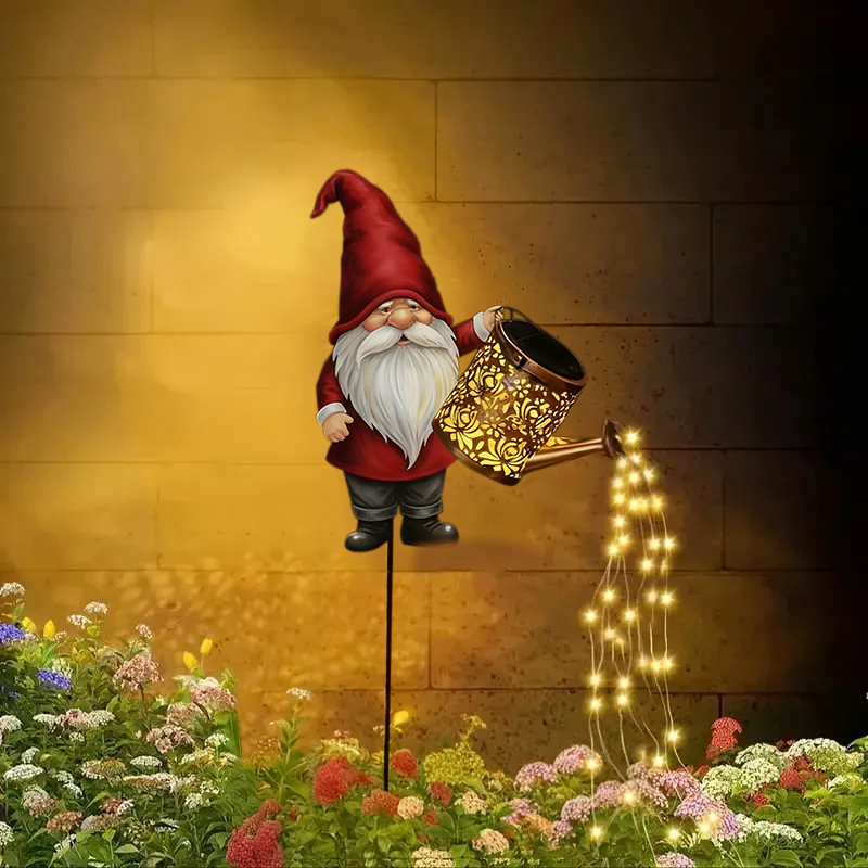 Christmas dwarf solar kettle lamp