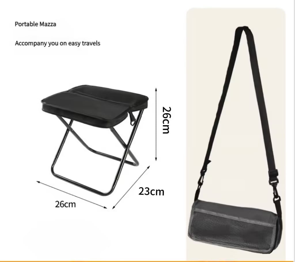 š„HOST SALES 49% OFFš„Portable Stool for Mountaineering and Hiking, Foldable Stool with Carrying Bag