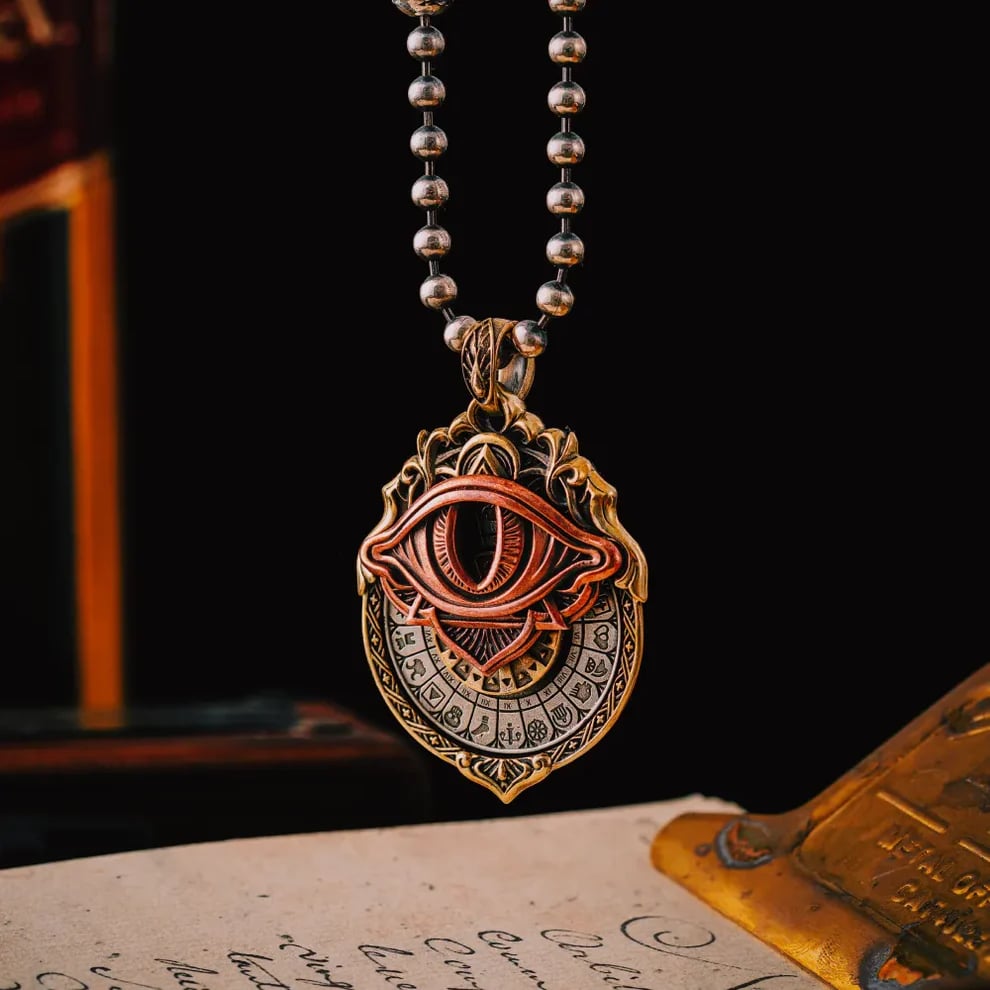👁️🗨️Handmade Tarot Vision Pendant: Connect to Cosmic Wisdom Anytime(Cheat Sheet Included)