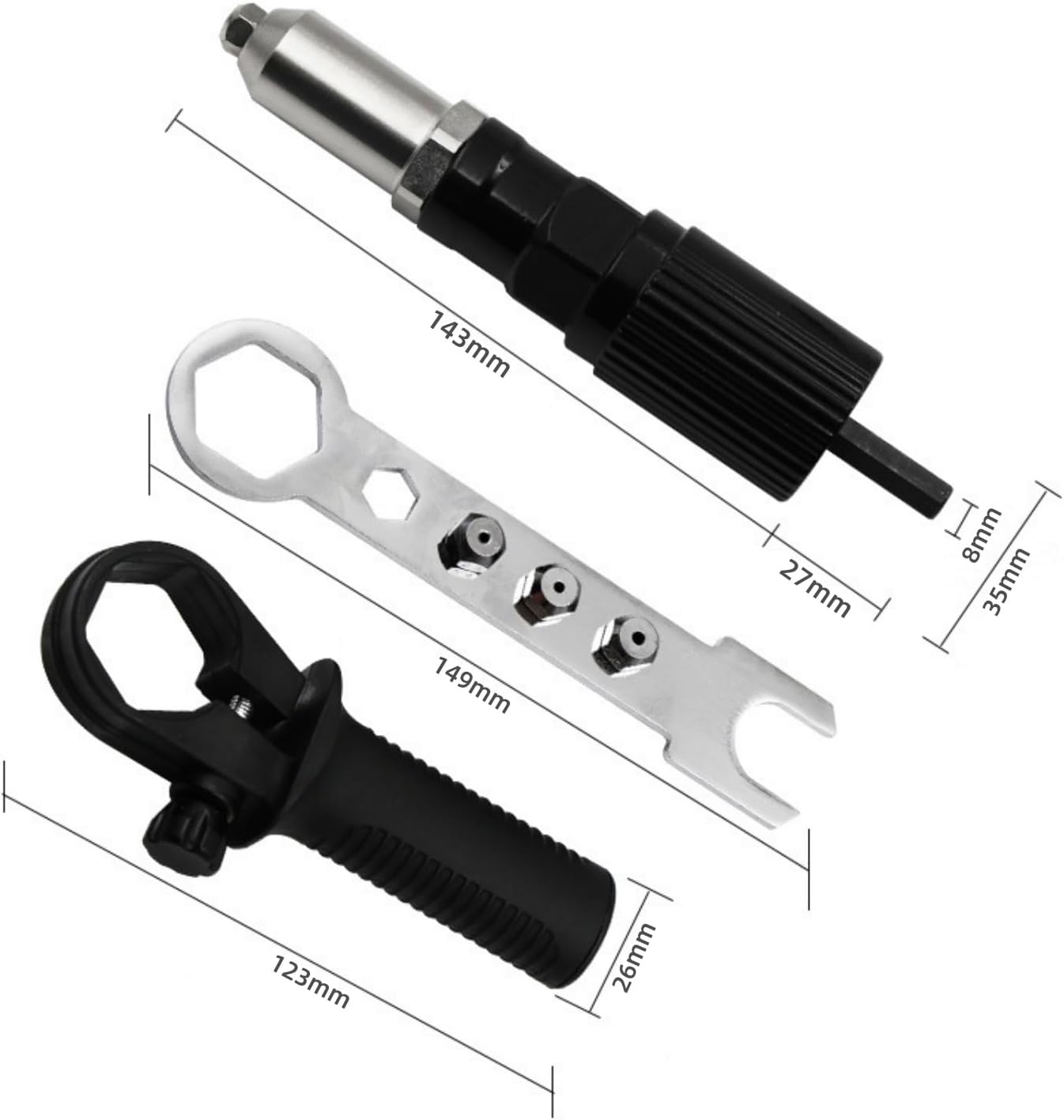 🔥Professional Electric Rivet Gun Adapter Kit