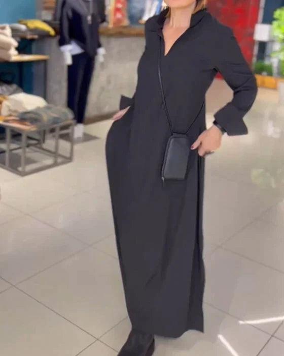 Elise™ – Elegantes und bequemes langes Kleid