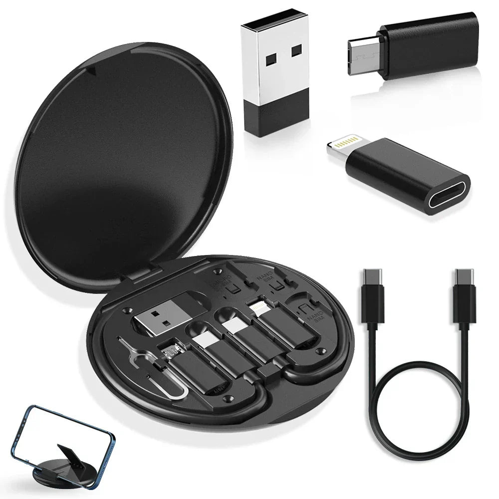 π₯9 in 1 Charging Cable Kit with Adapters & SIM Tool