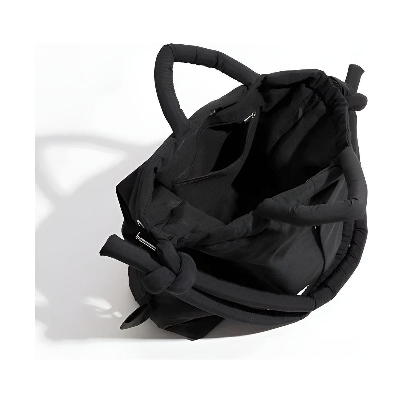 Puffy Quilted Backpack Bag