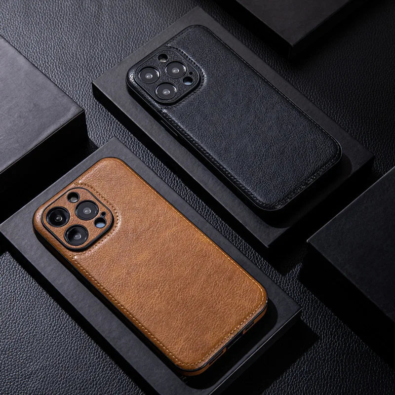 Premium Leather iPhone Protective Case