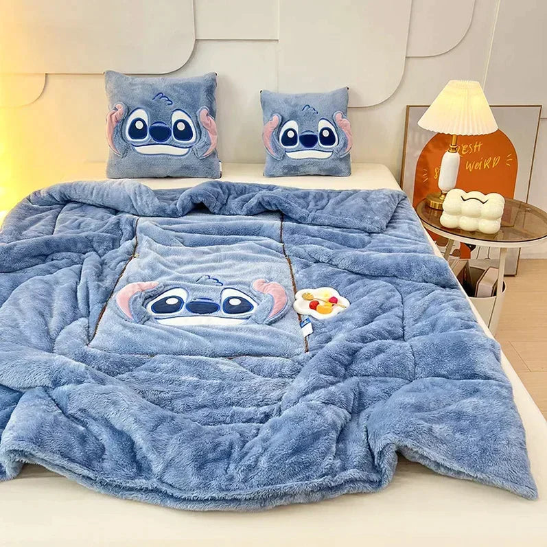 Plush Blanket and Pillow Set for Ultimate Comfort