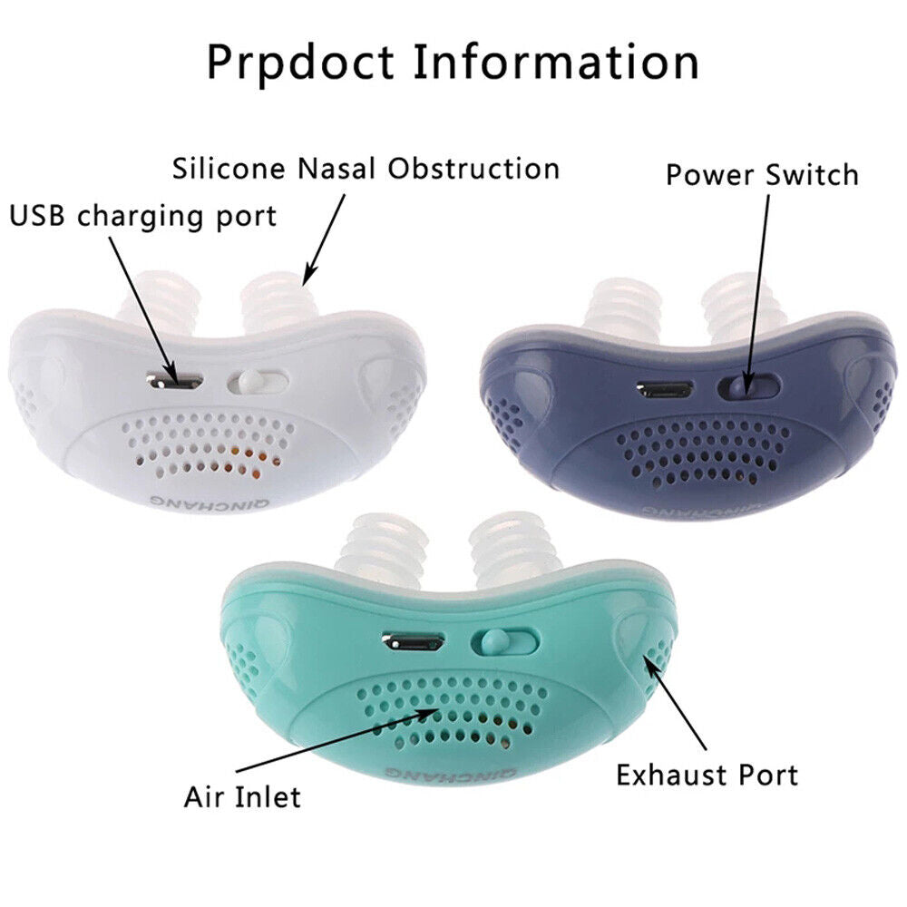 Compact sleep apnea relief device for travel & snoring reduction