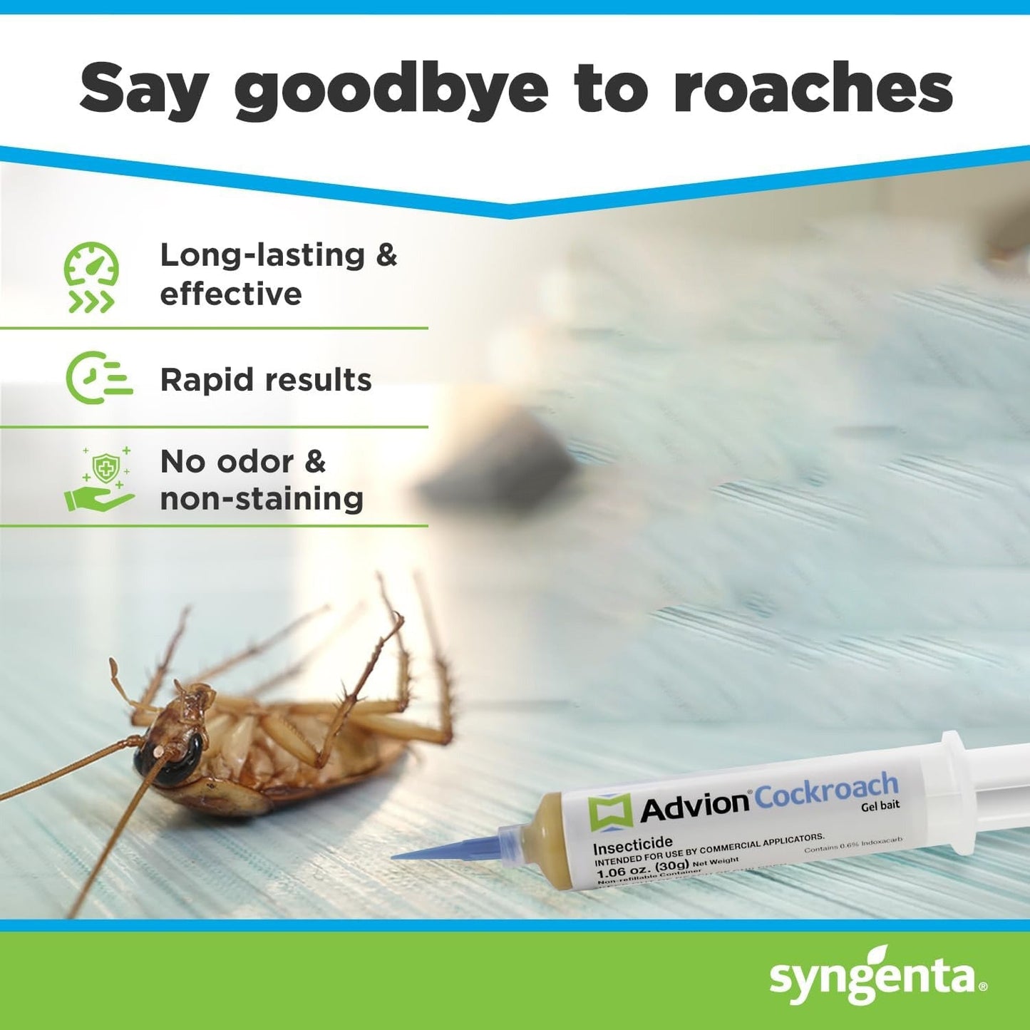 Niki | Advion Cockroach Gel Bait, Cockroach Killer, Non-Toxic Pest Control, Pest Management