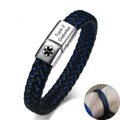 Niki | Braided Diabetic Medical Alert Wristband