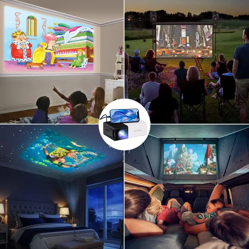 Niki | Portable LED Projector with Integrated Sound