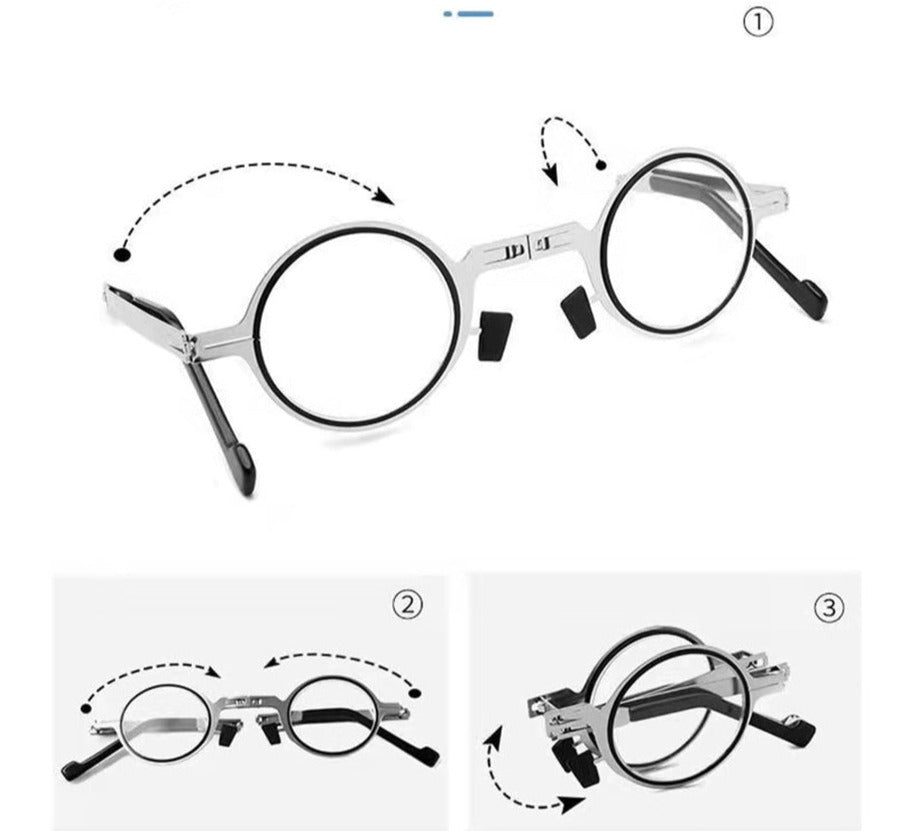 Niki | CompactView Reading Glasses – Foldable Eyeglasses for Convenience and Protection