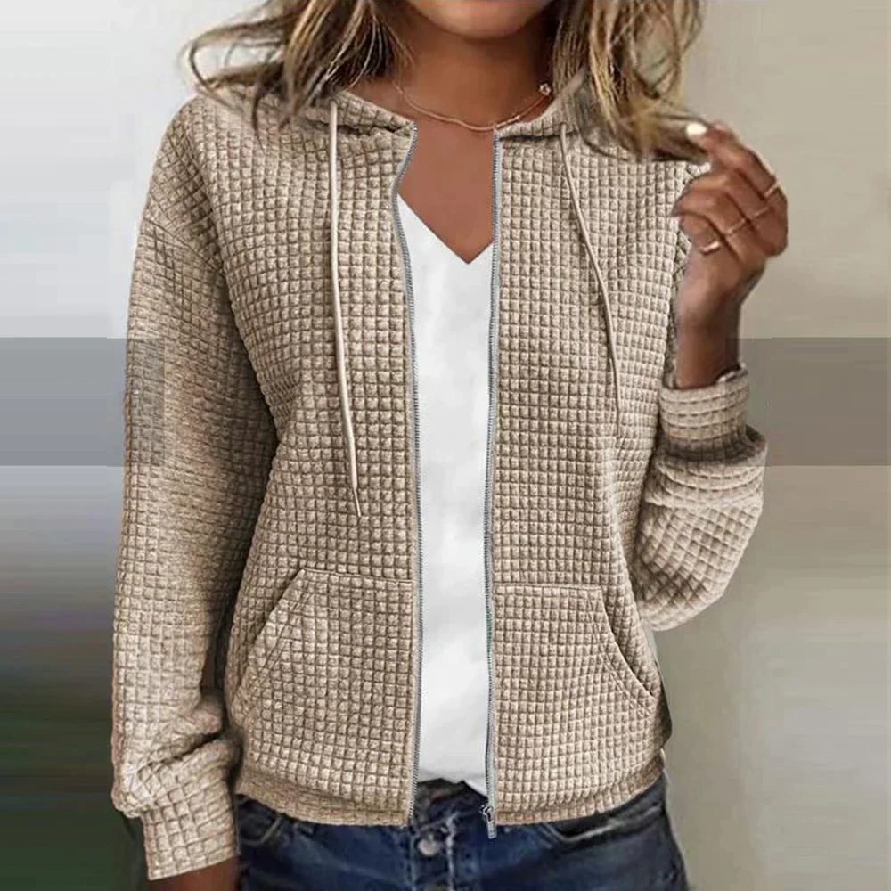 Niki | Women's Cozy Textured Zip-Up Jacket