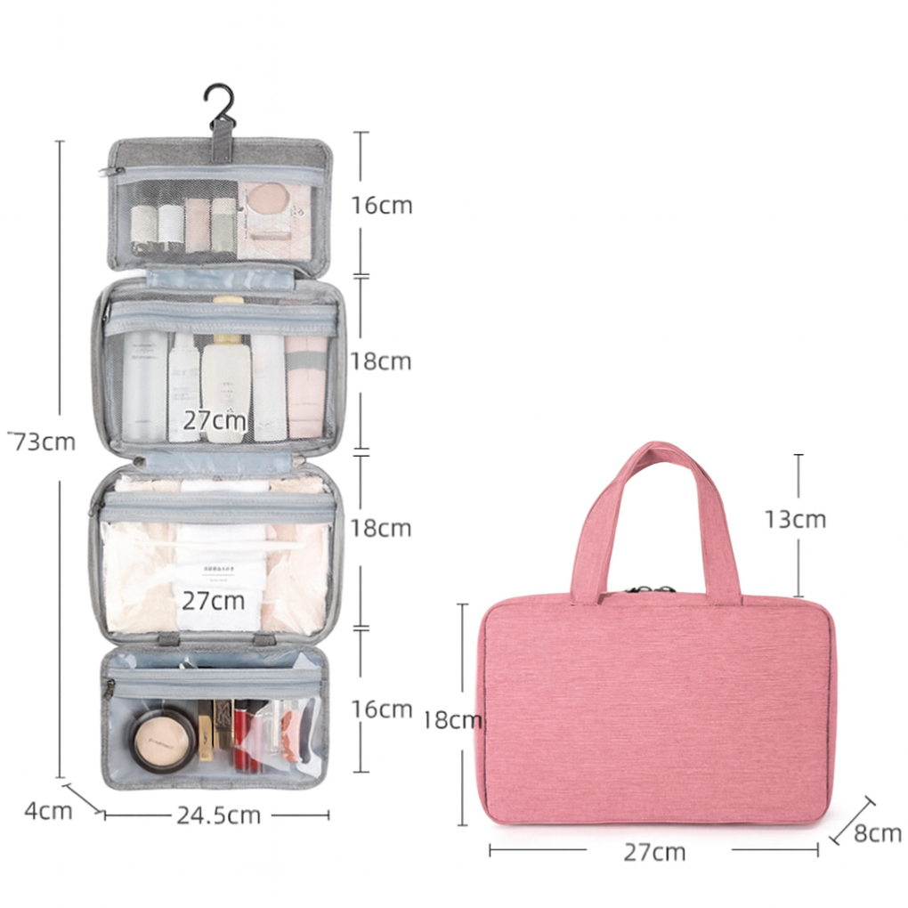 Niki | Hanging Toiletry Bag with Multiple Pockets