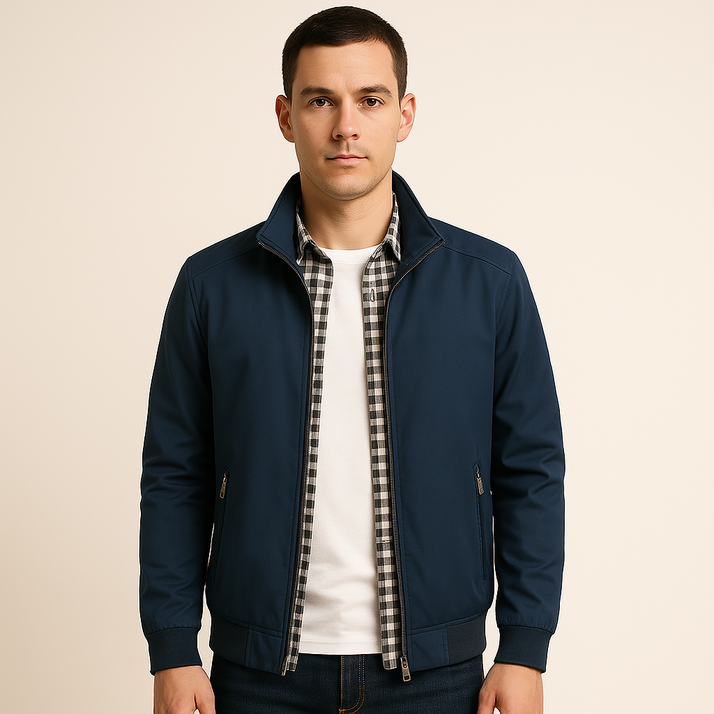 Men's Casual Lightweight Windbreaker Jacket