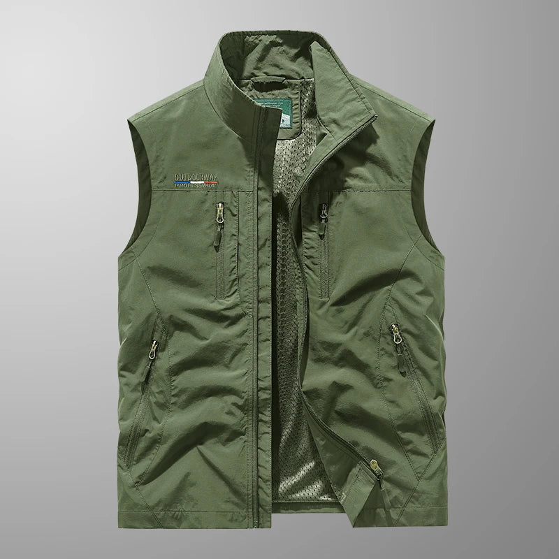 Lightweight Outdoor Vest with Multiple Pockets