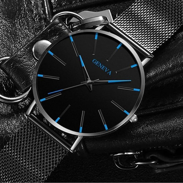 Niki | Men's Minimalist Watch - Slim Black Analog