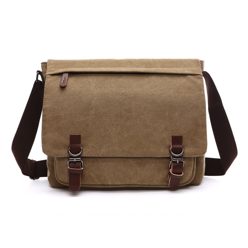 Niki | Men's Shoulder Bag with Flap and Buckles