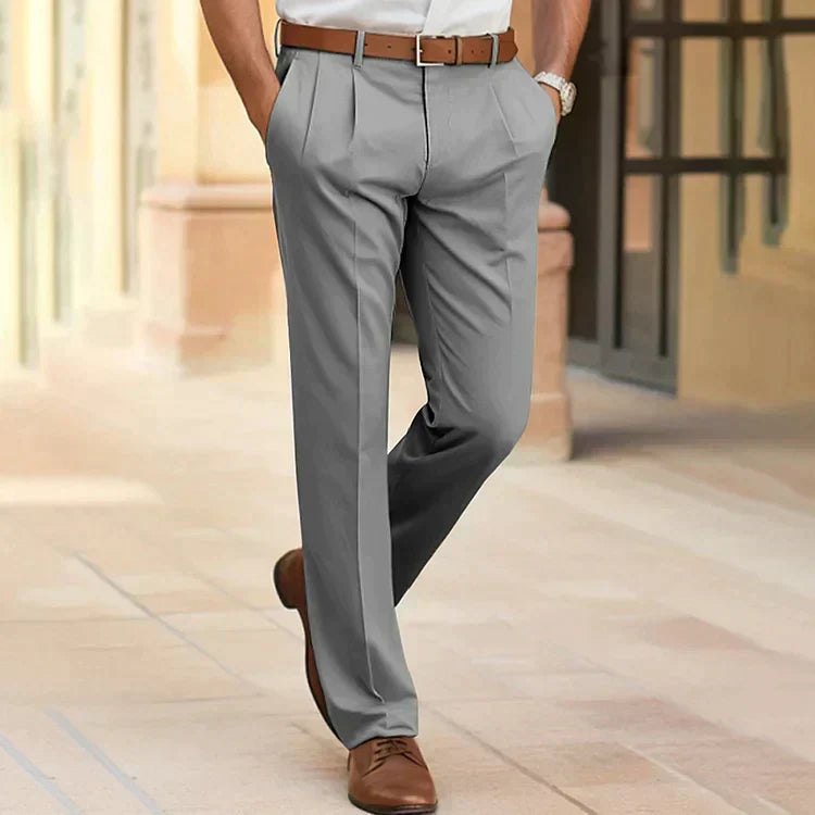 Men's Straight Leg Relaxed Fit Dress Pants
