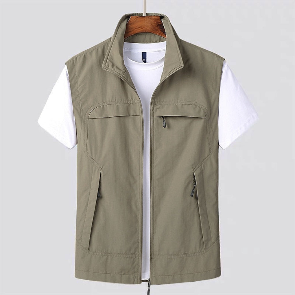 Niki | Men's Zip Front Vest with Pockets