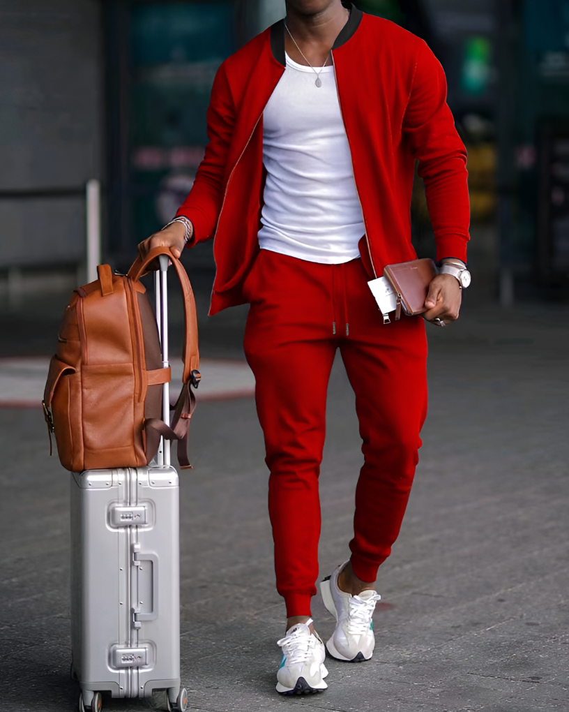 Comfortable Bomber Tracksuit Set