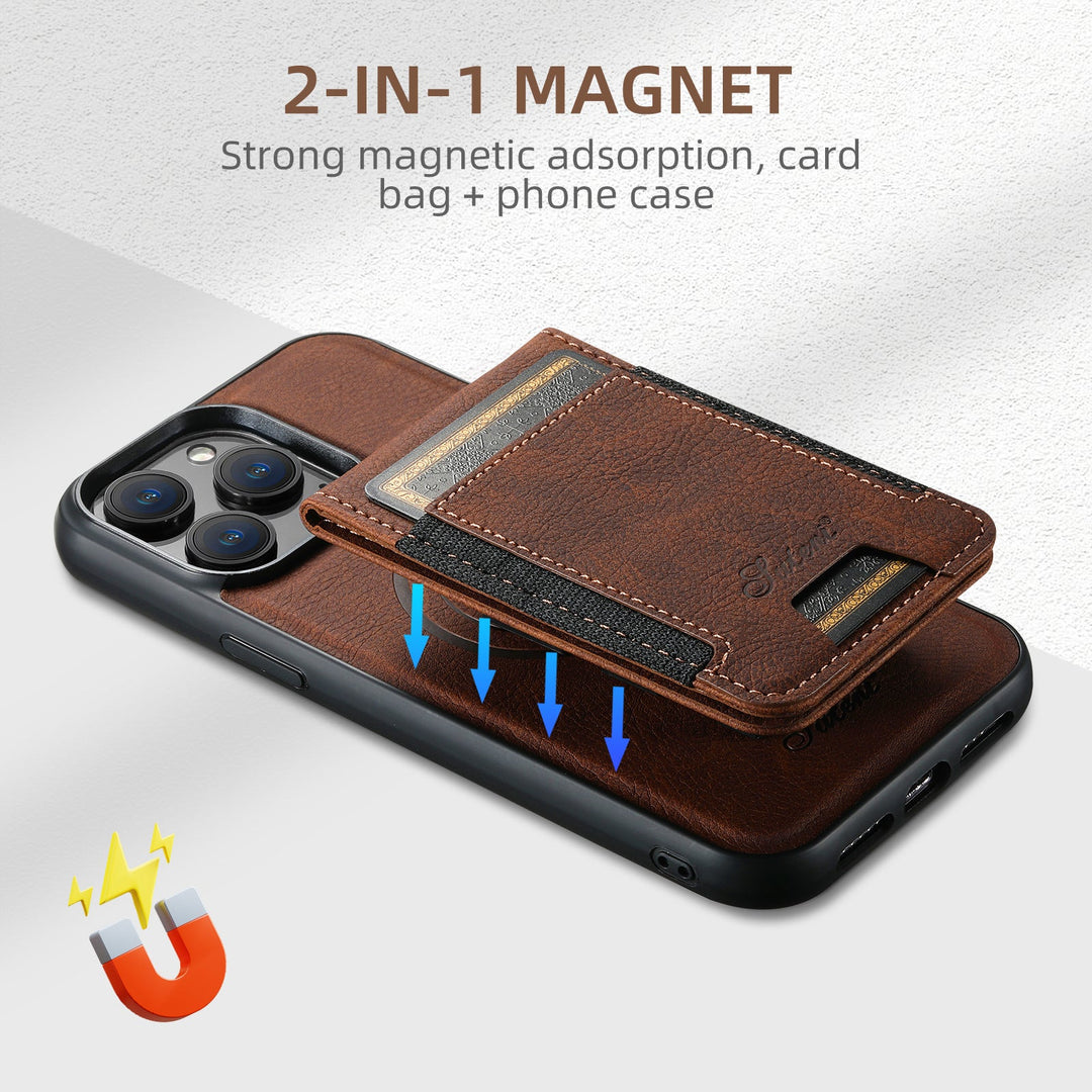 Niki | Leather Phone Case with Card Slot & MagSafe