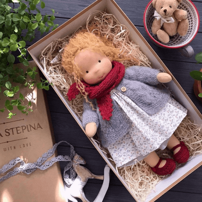 Niki Poppi Waldorf Companion Doll | Organic, Safe & Soft