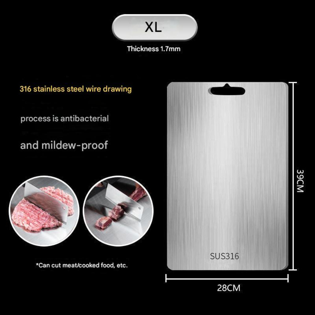 Niki | Stainless Steel Cutting Board with Handle