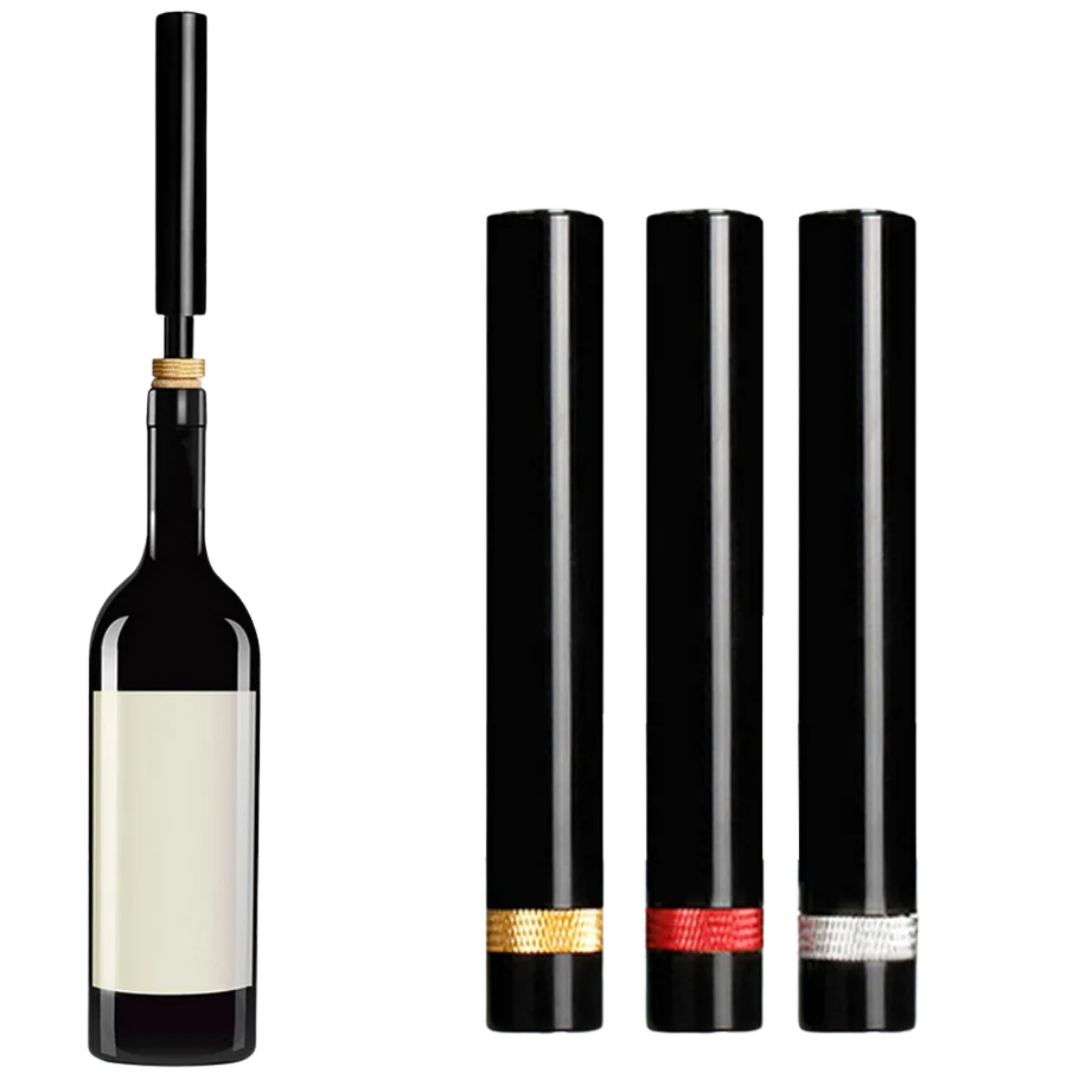 Niki | Air Pressure Wine Opener: Stainless Steel, Ergonomic Handle