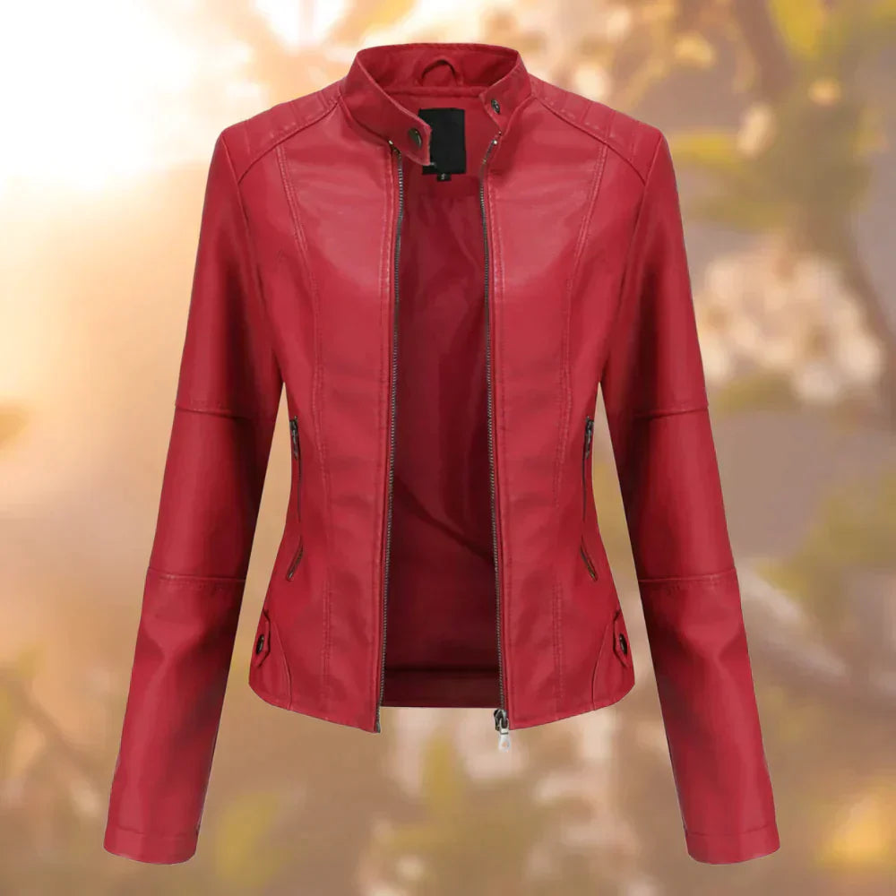 Niki | Women's Faux Leather Moto Jacket