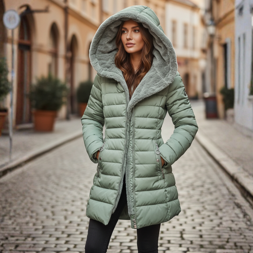 Women's Warm Hooded Puffer Jacket