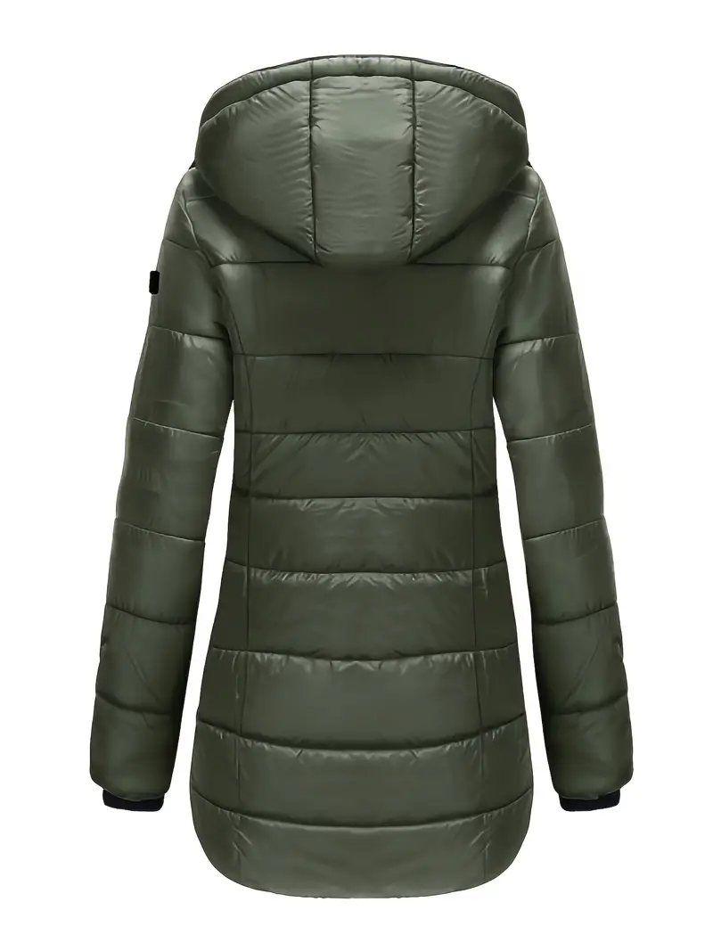 Niki | Women's Mid-Length Insulated Puffer Coat with Hood
