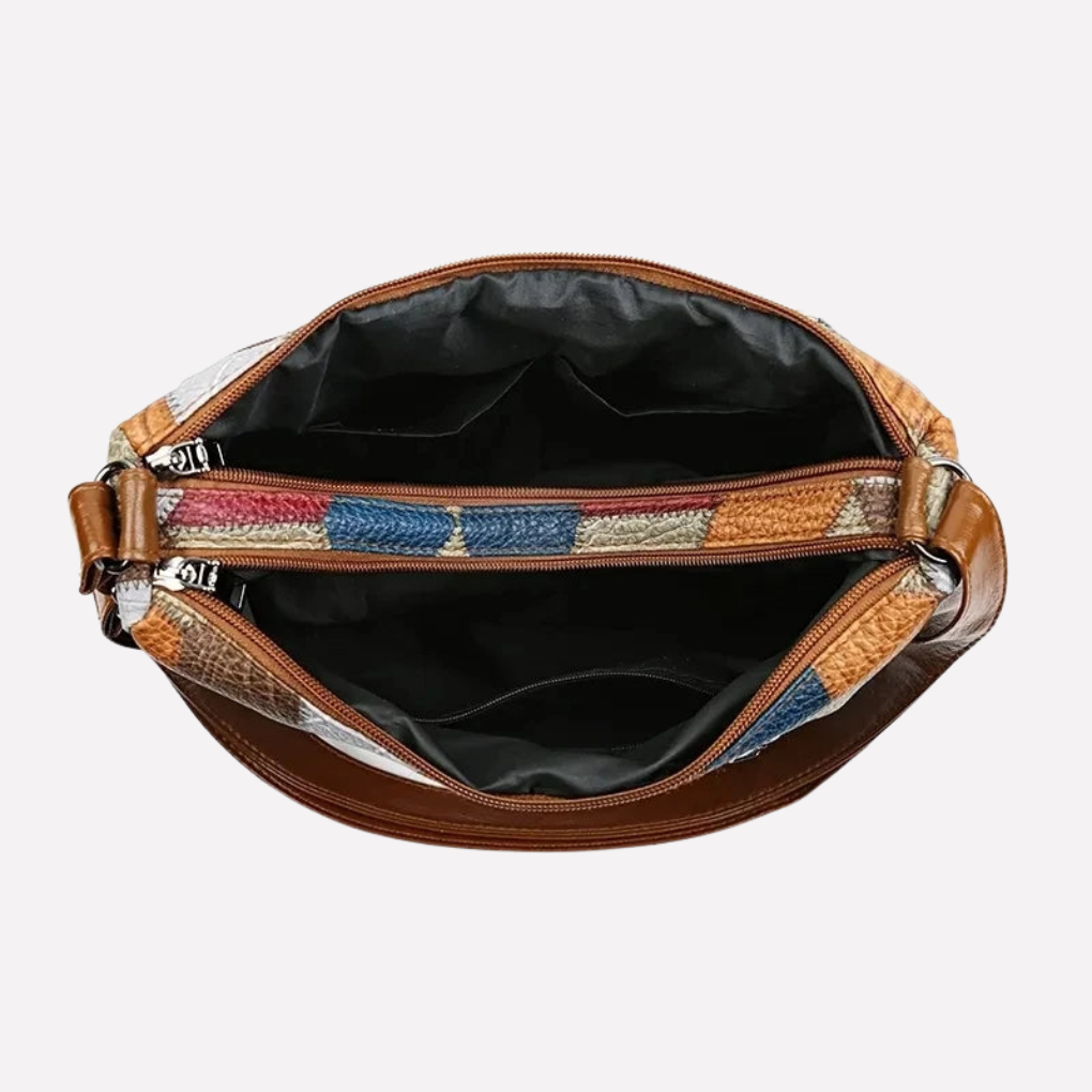 Niki | Women's Shoulder Bag | Patchwork Multi-Compartment