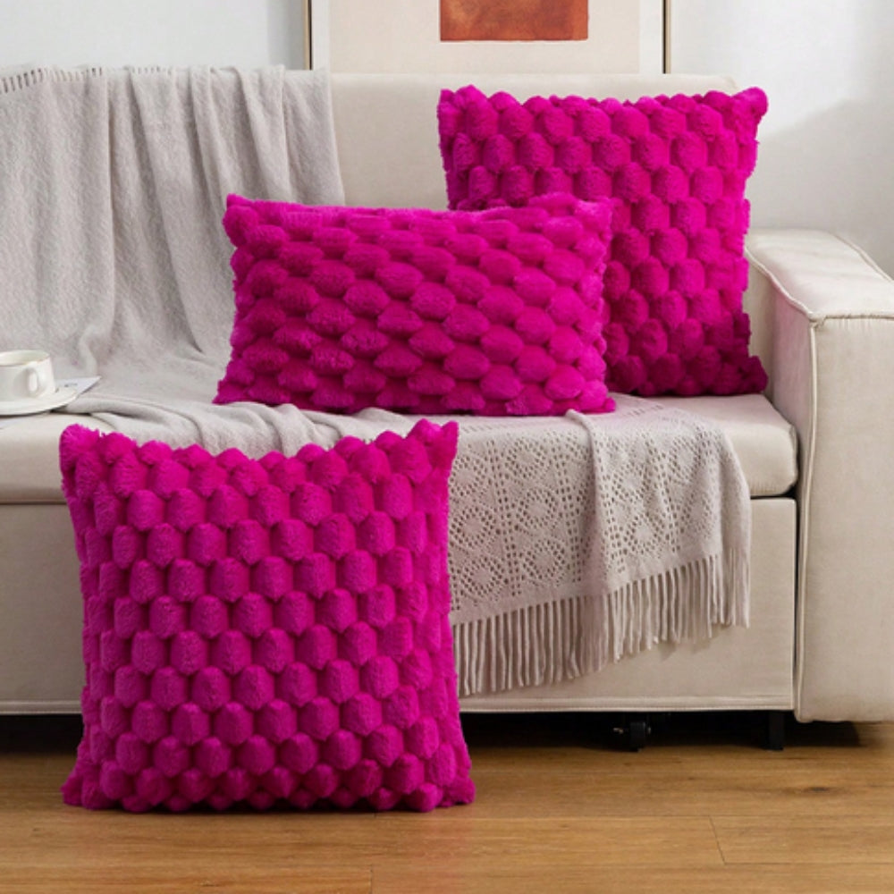 Textured Plush Pillow Cover - Marshmallow Softness