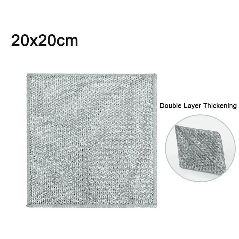 Steel Wire Dish Cloth - Reusable & Powerful Cleaning