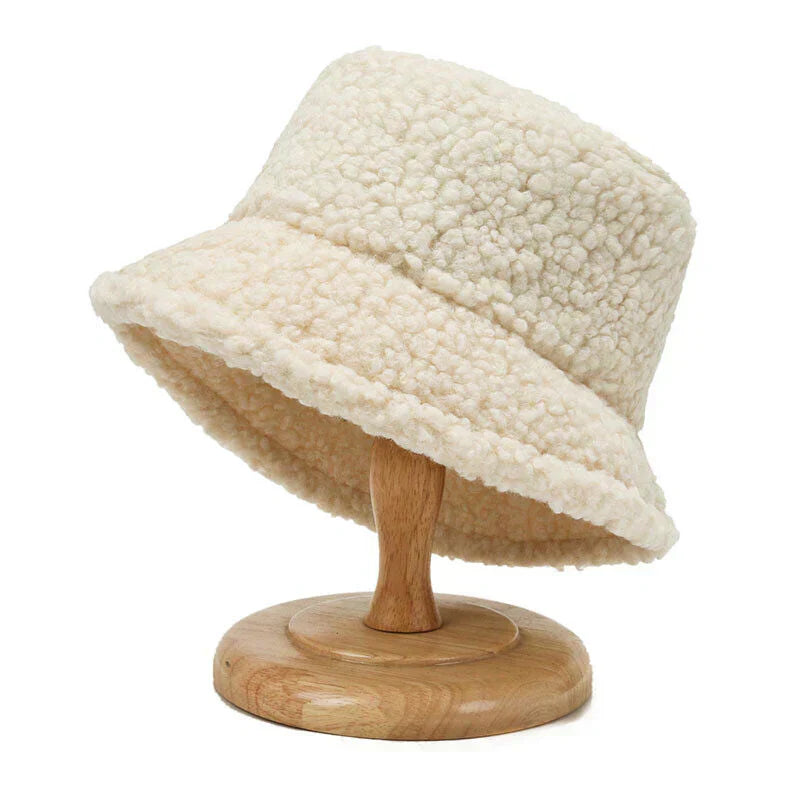 Cozy Teddy Bucket Hat for Winter Style