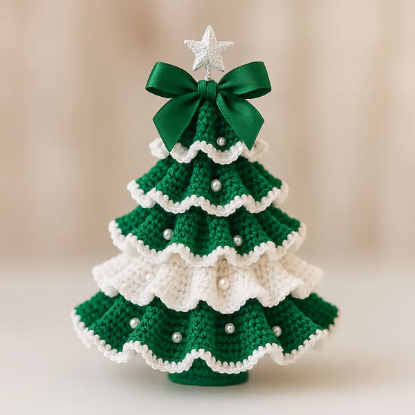🤚🎁DIY Crochet Christmas Tree Kit – Handmade Holiday Decoration Set