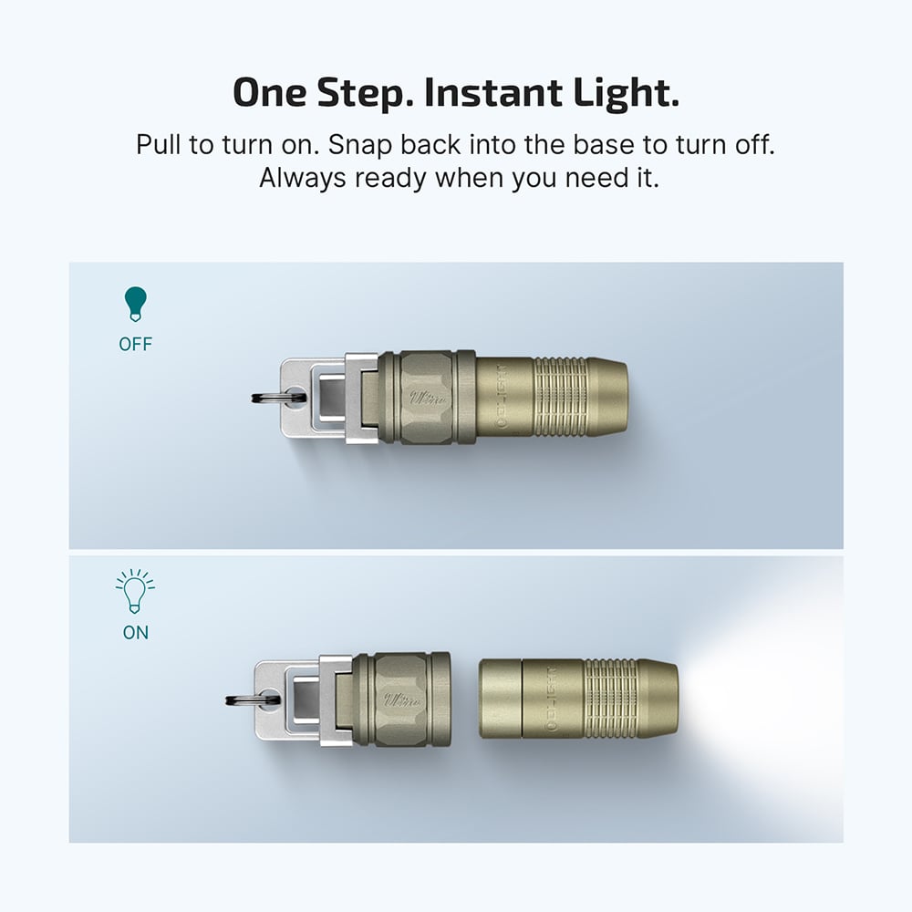 💡80LM Mini Keychain Flashlight – USB-C, Magnetic