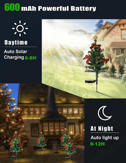 🔥Last Day 49%OFF - 🎄Solar Christmas Trees Lights Outdoor Decoration Waterproof
