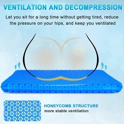 🧊 Gel Pressure Relief Cushion