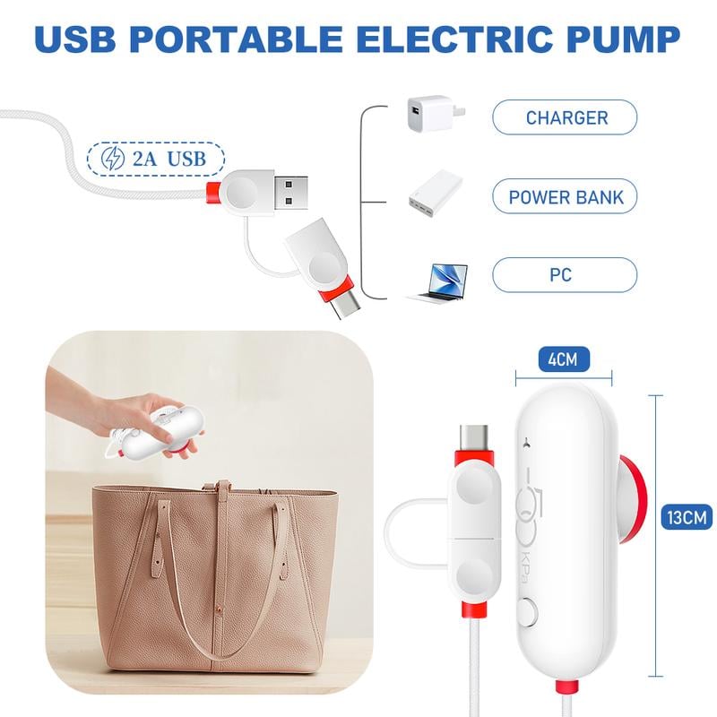 🔥9 Pack Lightweight Travel Bags with USB Electric Pump | Compact Vacuum Storage Bags for Clothes | Space Saver Compression Bags for Travel