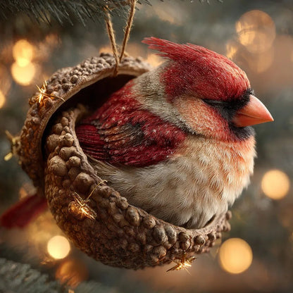 🎁❤️Forest Animal Acorn Ornaments – Cozy Forest Christmas Ornaments