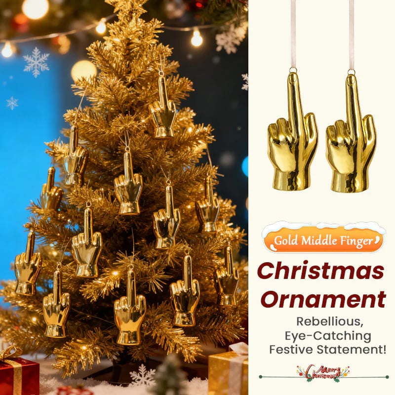 Christmas Middle Finger Decoration