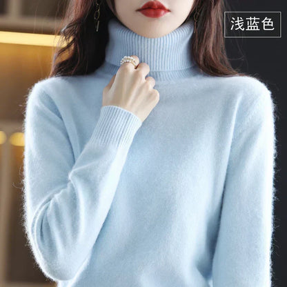100% Cashmere Turtleneck Sweater - Timeless Elegance and Softness