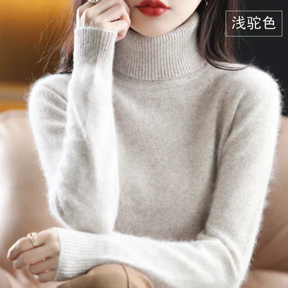 100% Cashmere Turtleneck Sweater - Timeless Elegance and Softness