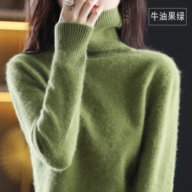 100% Cashmere Turtleneck Sweater - Timeless Elegance and Softness
