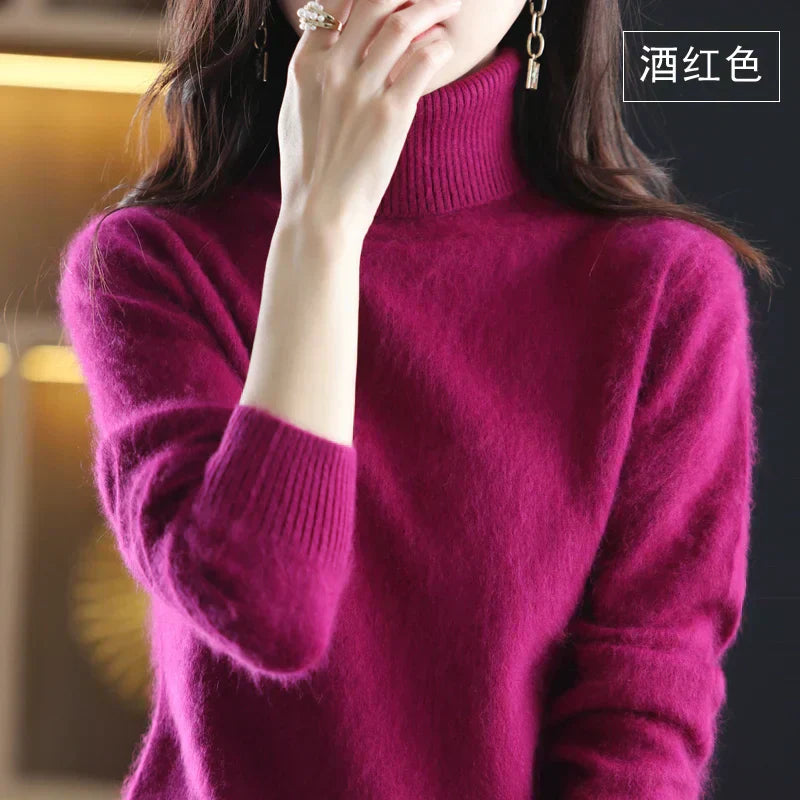 100% Cashmere Turtleneck Sweater - Timeless Elegance and Softness