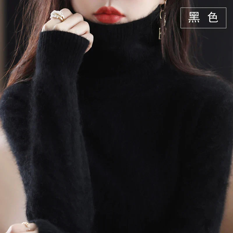 100% Cashmere Turtleneck Sweater - Timeless Elegance and Softness
