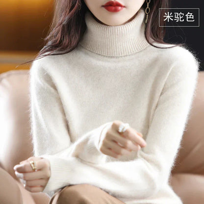 100% Cashmere Turtleneck Sweater - Timeless Elegance and Softness