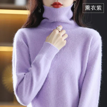 100% Cashmere Turtleneck Sweater - Timeless Elegance and Softness