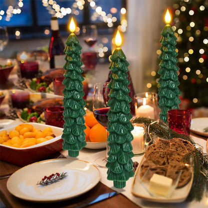 🔥 Early Christmas Sale 49% OFF 🌲Christmas Tree Flameless Taper Candle Lights with Remote Control